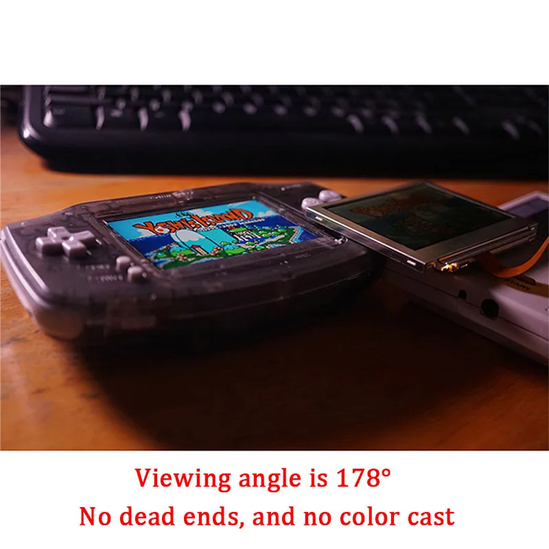 

Сменный IPS ЖК-экран с ленточным кабелем чехол для экрана Ремонт полный комплект для игровой консоли Gameboy Advance GBA