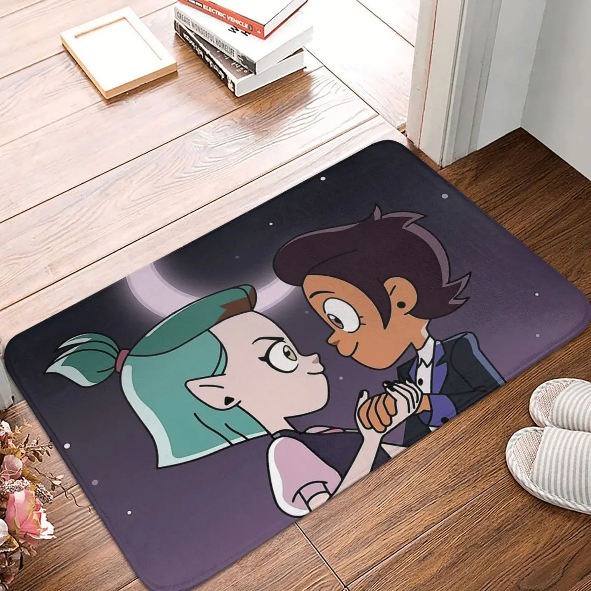 

The Owl House Anime Bath Non-Slip Carpet Lumity Dance Bedroom Mat Welcome Doormat Floor Decoration Rug