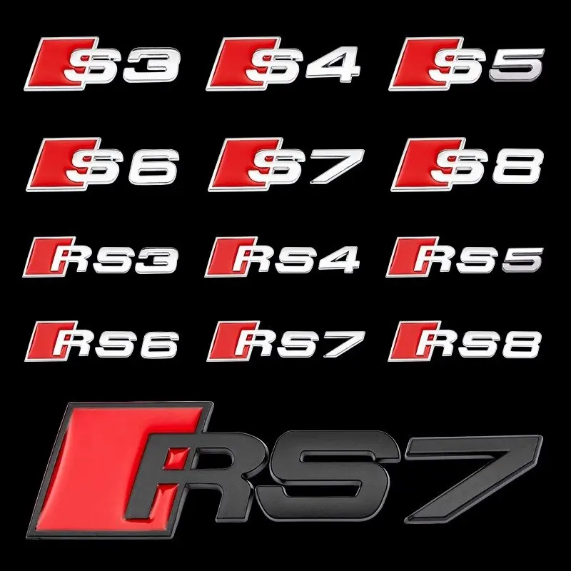 Автомобильные аксессуары 3D хромированные наклейки с логотипом для багажника Audi