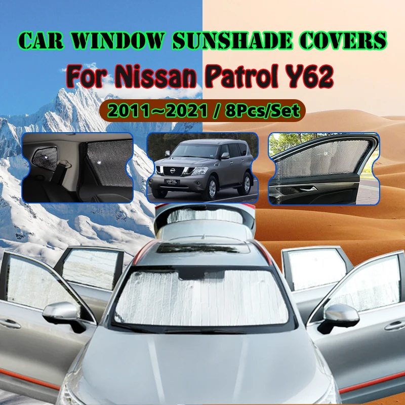 

Солнцезащитный козырек для лобового стекла автомобиля Nissan патруль Y62 2011 ~ 2022 2012 2013 2014 2015 УФ-отражатель солнцезащитный козырек автомобильные аксессуары