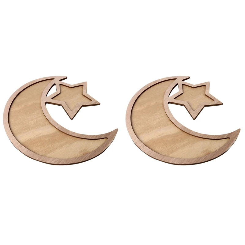 

2 шт., деревянный поднос для столовечерние посуды