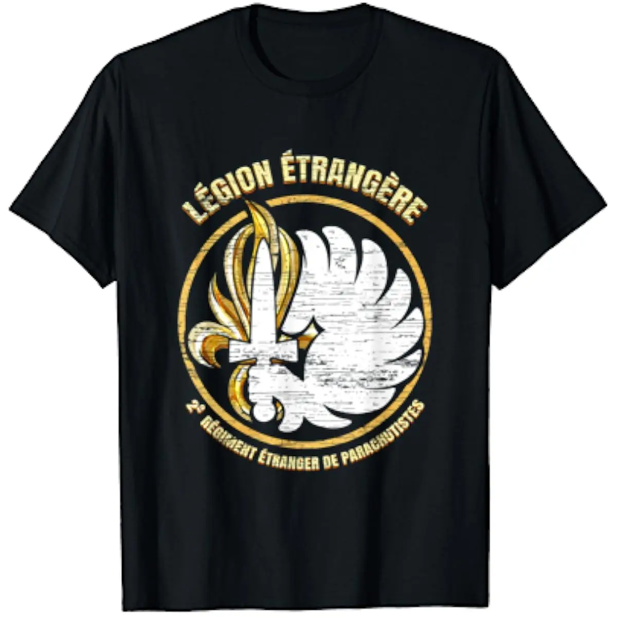 

Legion Etrangere 2e Regiment De Parachutistes Badge T-Shirt Short Sleeve Casual Cotton O-Neck Summer Shirt