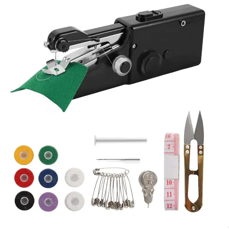 Portable Mini Sewing Machine Cordless Electric Clothes Sewing Machine 23 Piece Set