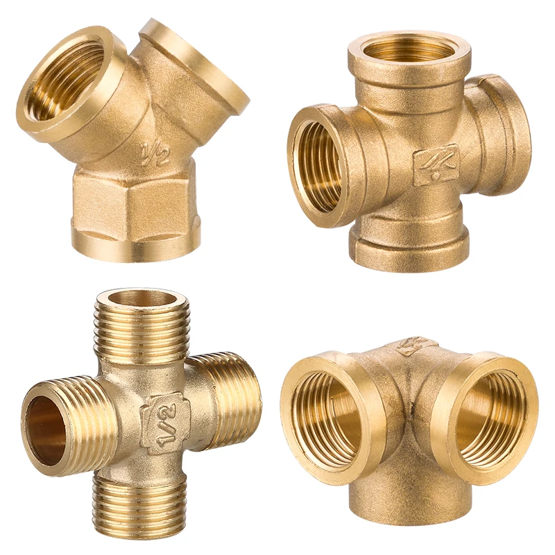 Латунный соединитель для труб 1/2 дюйма переходник с наружной/внутренней резьбой