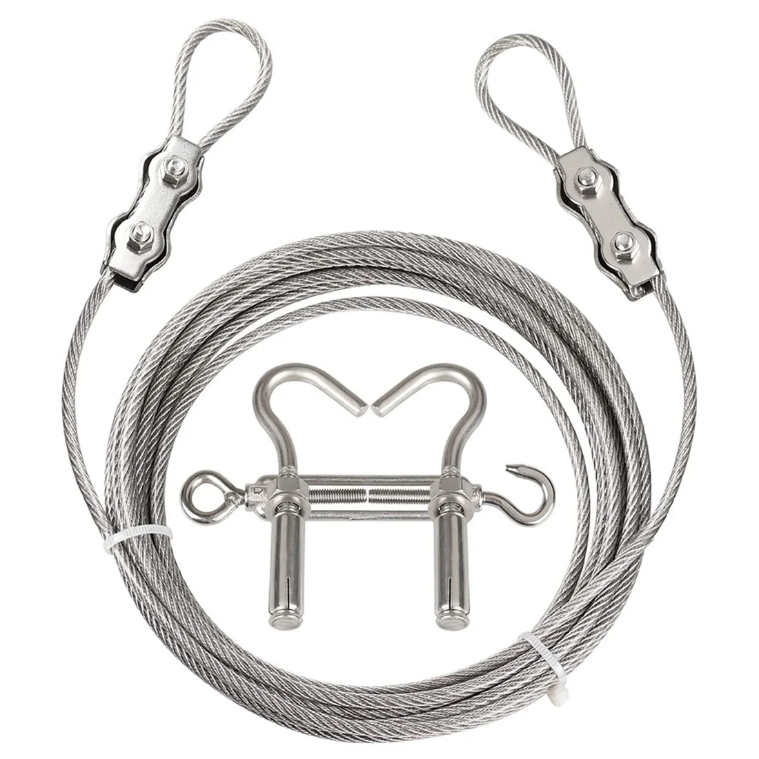 

Portable Windproof Clothes Rope with Stainless Steel Cable Fastening System Multifunctional Heavy Duty Laundry Rope