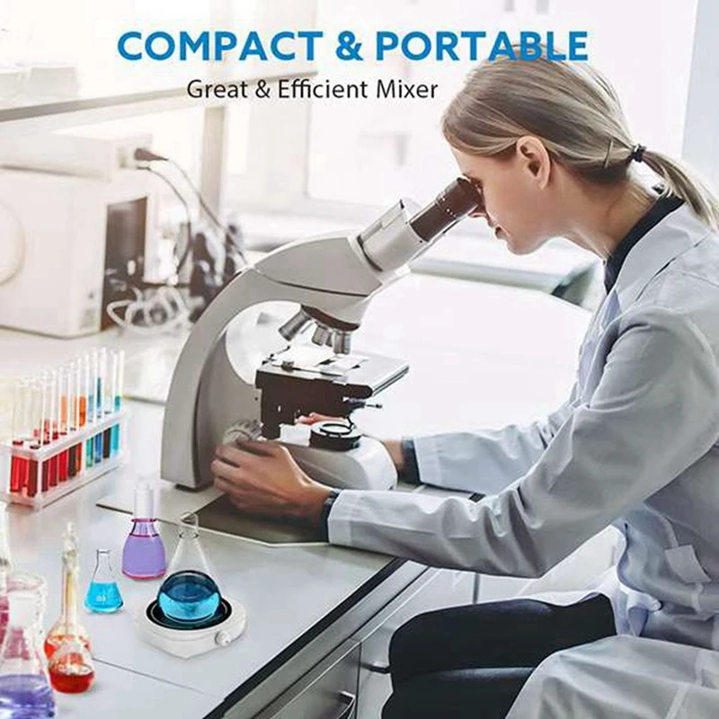 8X магнитная мешалка мини-лабораторный миксер портативная пластина для мешалки