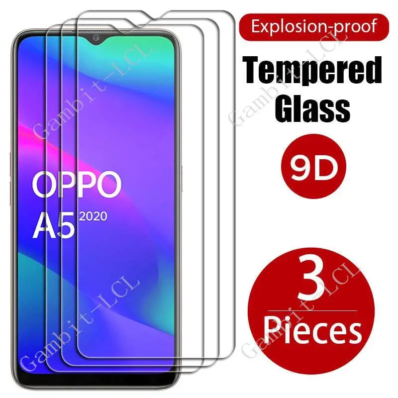 

3PCS Tempered Glass For OPPO A9 (2020) 6.5" OPPOA9 A5 OPPOA5 2020 CPH1939, CPH1941 CPH1935, CPH1943 Screen Protector Cover Film