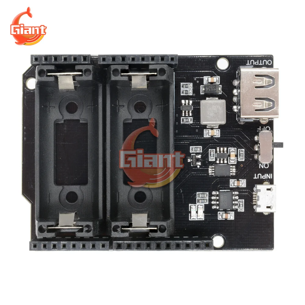 Двойное зарядное устройство для литиевой батареи 16340 защитный модуль ESP8266 ESP32