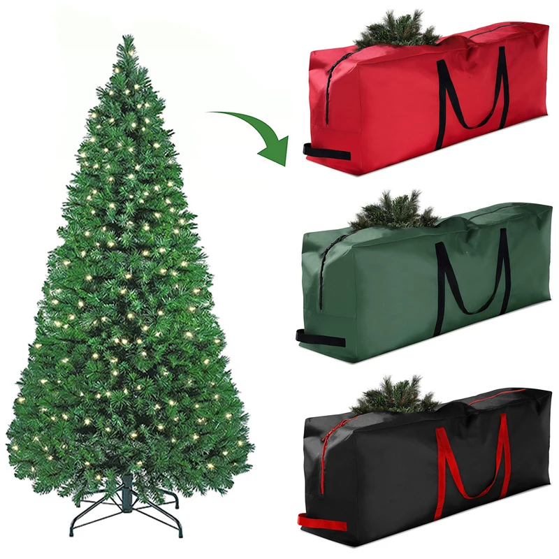 

Christmas Tree Bag Oxford Cloth Foldable Xmas Decoration Wreath Storage Bag For Storing Christmas Utenciles Garland Home Storage