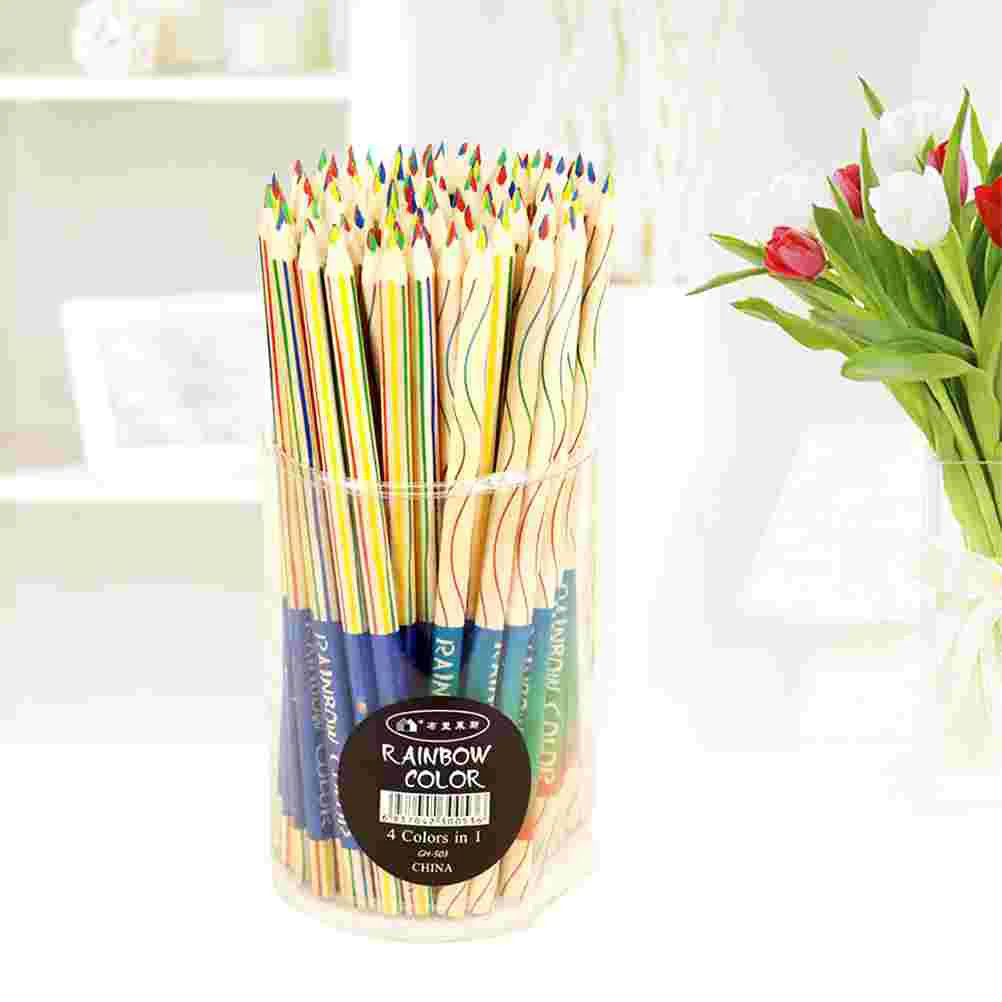 

30 Pcs Triangle Pencils Rainbow Pencils Colored Map Pencils Crayon Colored Pencils Bamboo Colored Sets