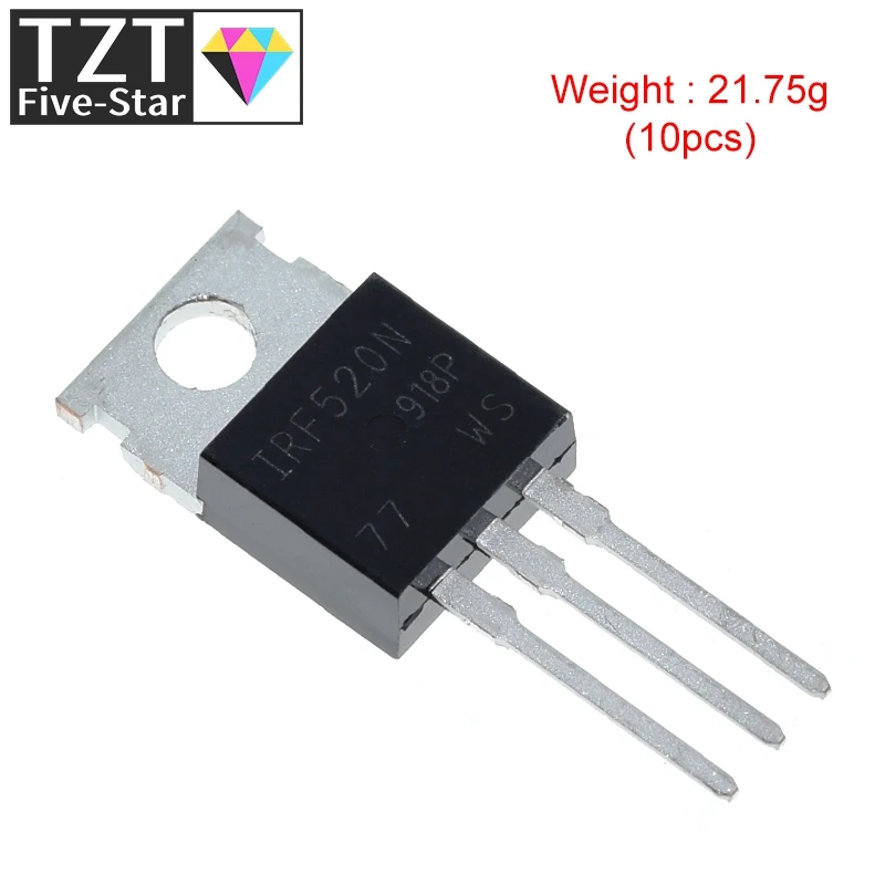 Фото 10 шт. IRF510 IRF520 IRF530 IRF540 IRF630 IRF640 IRF730 IRF740 IRF830 IRF840 №2