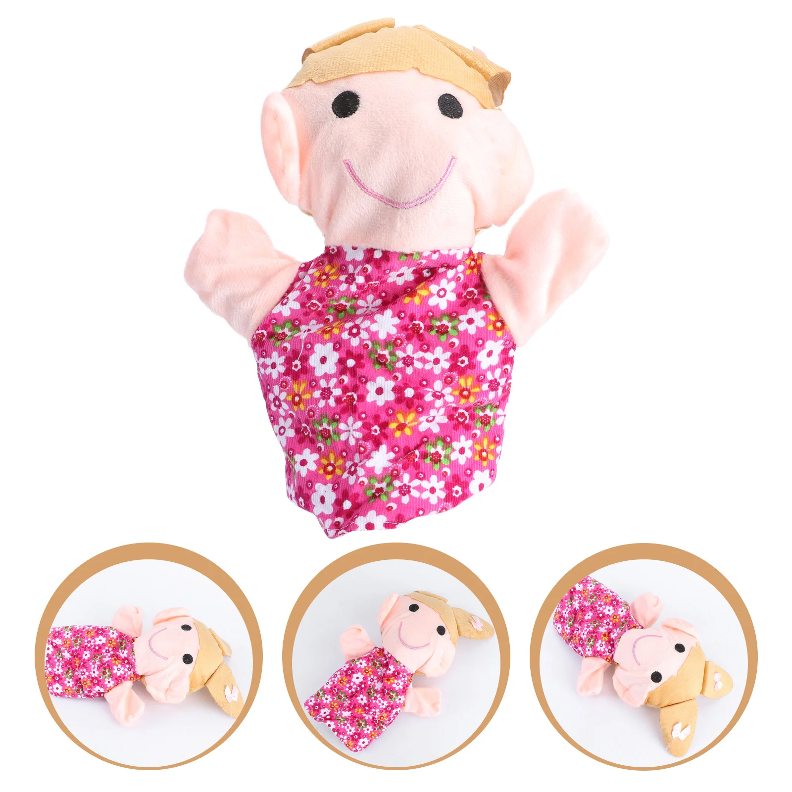 

1pc Hand Puppets Adorable Family Hand Storytelling Plush Hand Puppets
