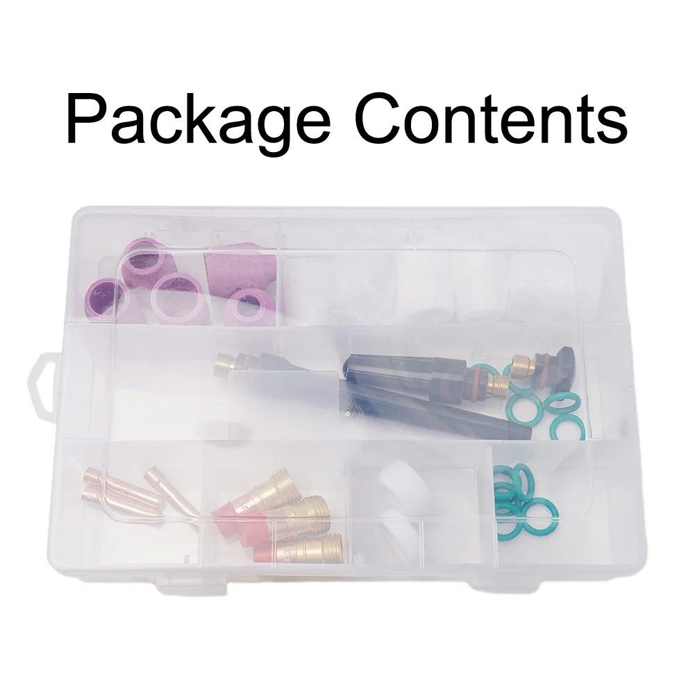 

TIG Torches TIG Welding Gun Stubby Gas Lens # 12 Glass Cup Kit 31-Pack Stubby Gas Lens #12 Tumbler Kit WP-17 WP-18