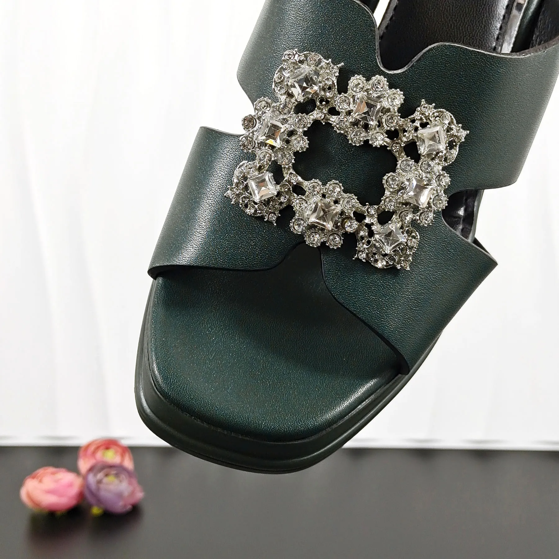 2024 африканская мода женские сандалии DK.Green с квадратным клатчем итальянский