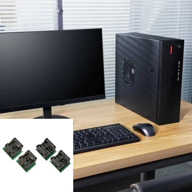 2 шт. SOP8 to DIP8 IC разъем для программатора 150 мил 200 широкий корпус узкий адаптер