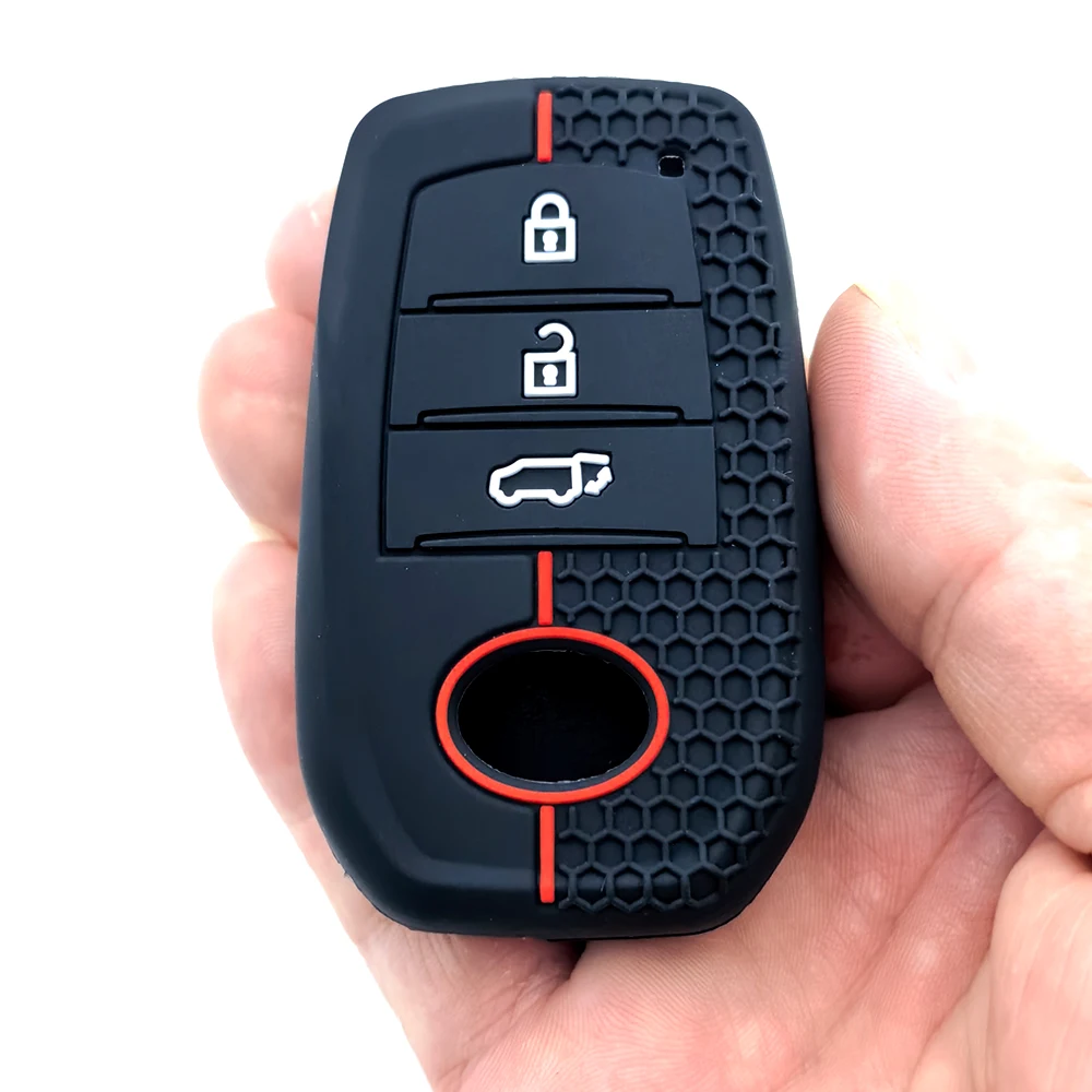 

Новый модный силиконовый чехол для ключей от автомобиля для Toyota Prius Camry Corolla Crown C-HR RAV4 Prado 2018 2022, автоаксессуары