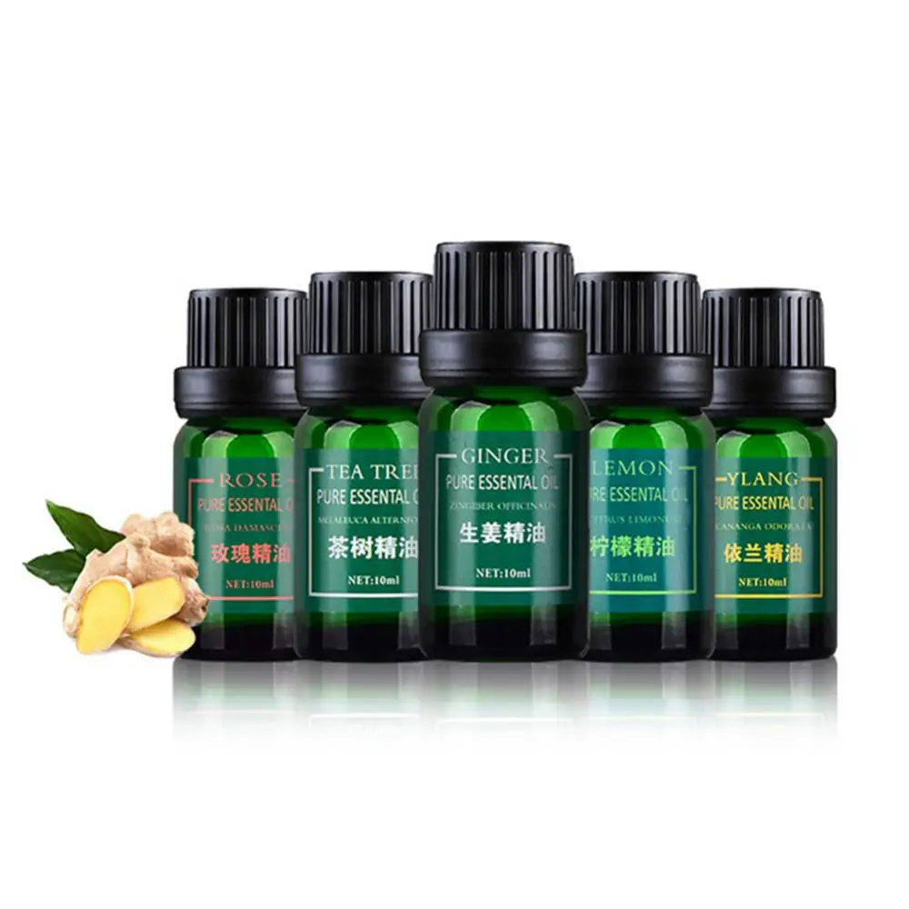 

10ml Ginger Essential Oil Soaking Feet Massage Oil Feet SPA Essential Oil Diffusive Aromatherapy Scraping Oil Improving Insomnia