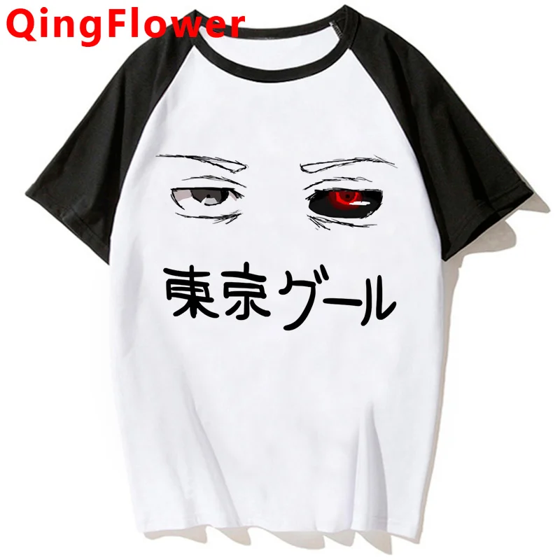 

Kaneki Ken Токийский Гуль Футболка мужская уличная одежда эстетические Графические футболки женская футболка летний топ