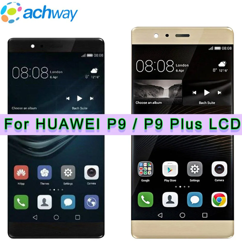 ЖК-дисплей с сенсорным экраном и дигитайзером в сборе для Huawei P9 Plus, дисплей с рамкой EVA L09 L19 VIE L09 L29, экран