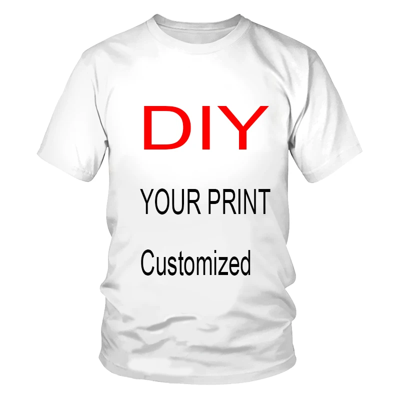 

3d Printing T-shirt Private Custom Image Free Design Short-sleeved Fabric Sports Creativity Breathable Lightweight Logo