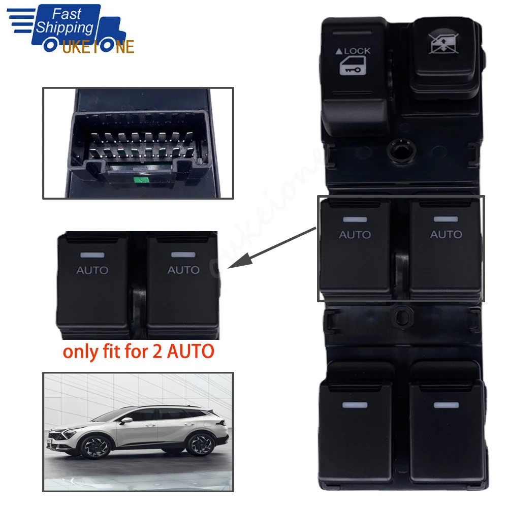 

For KIA Sorento 2010-2012 Left Master Window Control Switch Glass Lifter Regulator Button 935732P000 Car Replacement Accessories