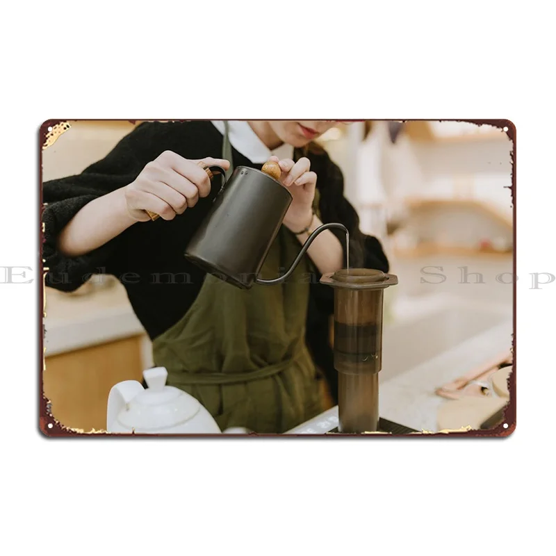 

Strong Coffee Metal Sign Party Party Plates Pub Printed Club Tin Sign Poster