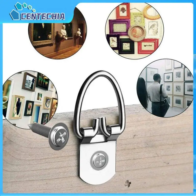 

Home Storage Sturdy And Durable Simple And Delicate Wall Hook Material Iron Silver Install Wall Hanging Hooks Hanger Hook Hook