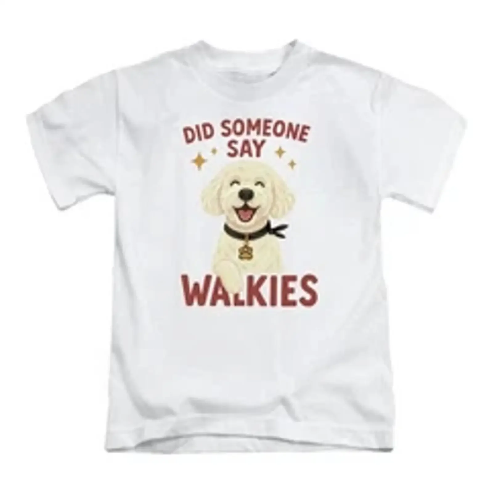Фото Футболка Did Someone Say Walkies для взрослых, вдохновленная забавными собачьими мемами, винтажная, с эффектом потертости, стрейч, унисекс, в стиле стритвир №1