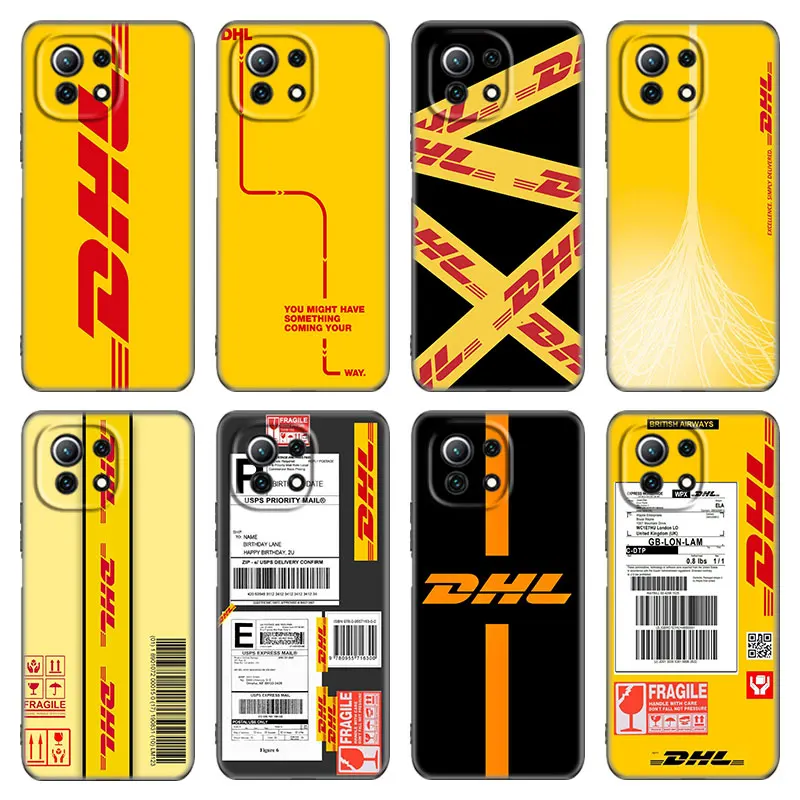 Чехол DHL Express для телефона Xiaomi Mi POCO X3 NFC GT M4 M3 12 11T 10T Pro A3 11 Lite NE 5G 12X 11i F3, мягкий черный чехол из ТПУ