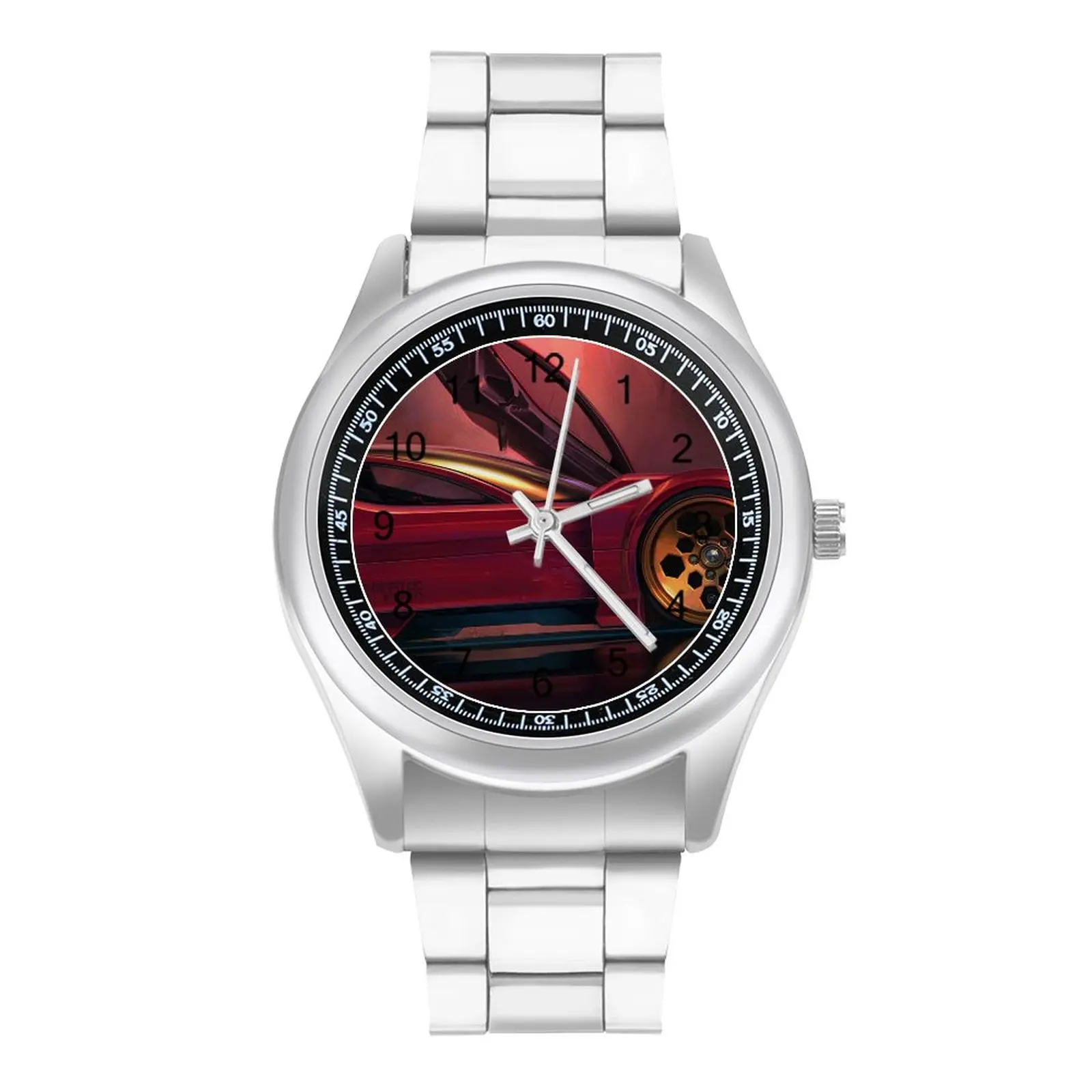 

Akira Kaneda Tetsuo Quartz Watch Sports Car Business Stylish Wrist Watch Steel Photo Fashion Couple Wristwatch