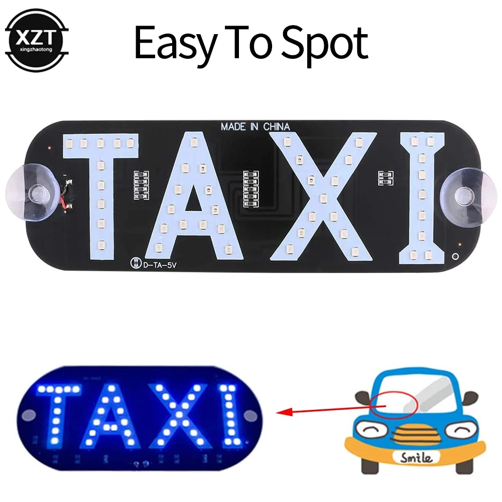 

12V Taxi Led Car Windscreen Cab Indicator Lamp Sign Bulb Windshield Taxi Guiding lights Panel Red Blue Green White LED Light