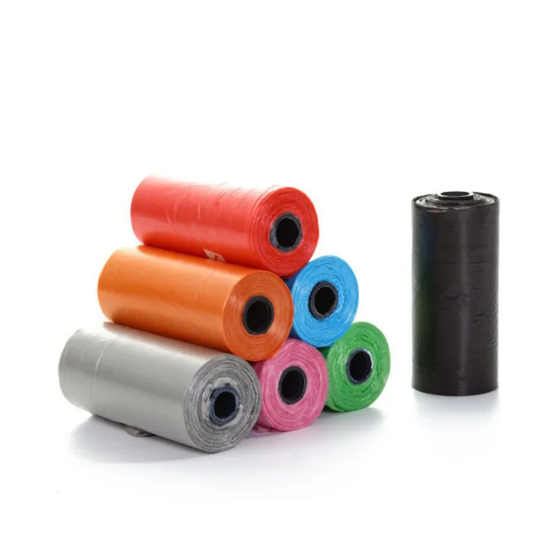 

1/2/5rolls Poop Bag Biodegradable Pet Poop Bags Disposable Environmentally Dog Pooper Bags Dispenser Pets Bolsa De Basura