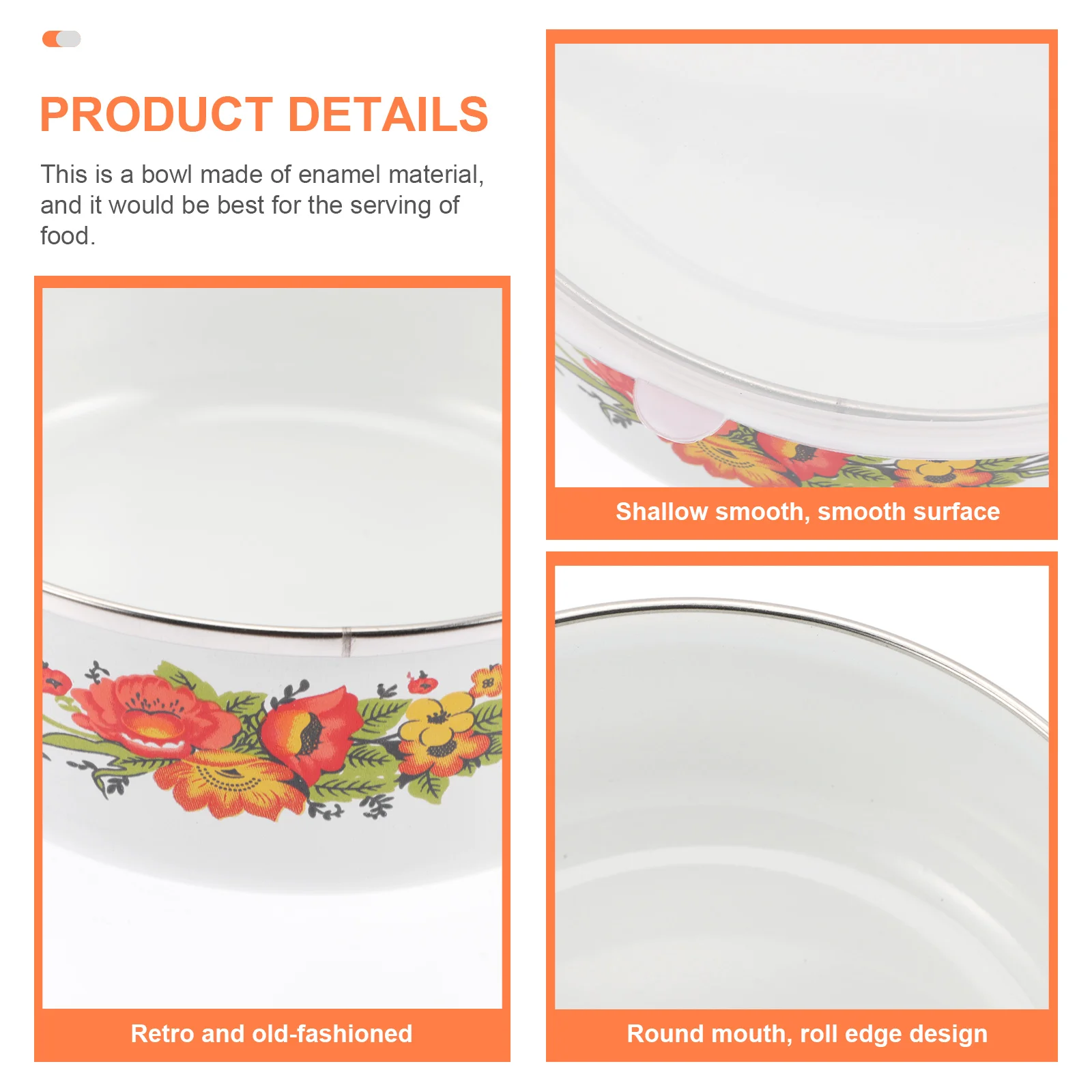 Миска эмалированная столовая посуда для салата рамен пасты лапши супа тарелка