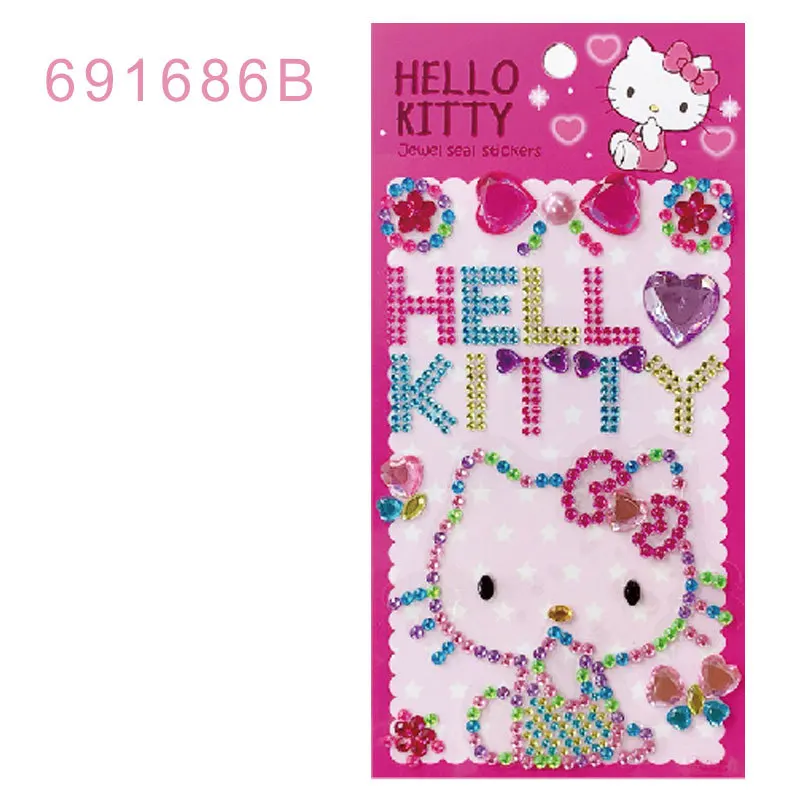 Кошка Hellokitty Наклейка мультфильм трехмерные с дрелью наклейка украшение блокнот