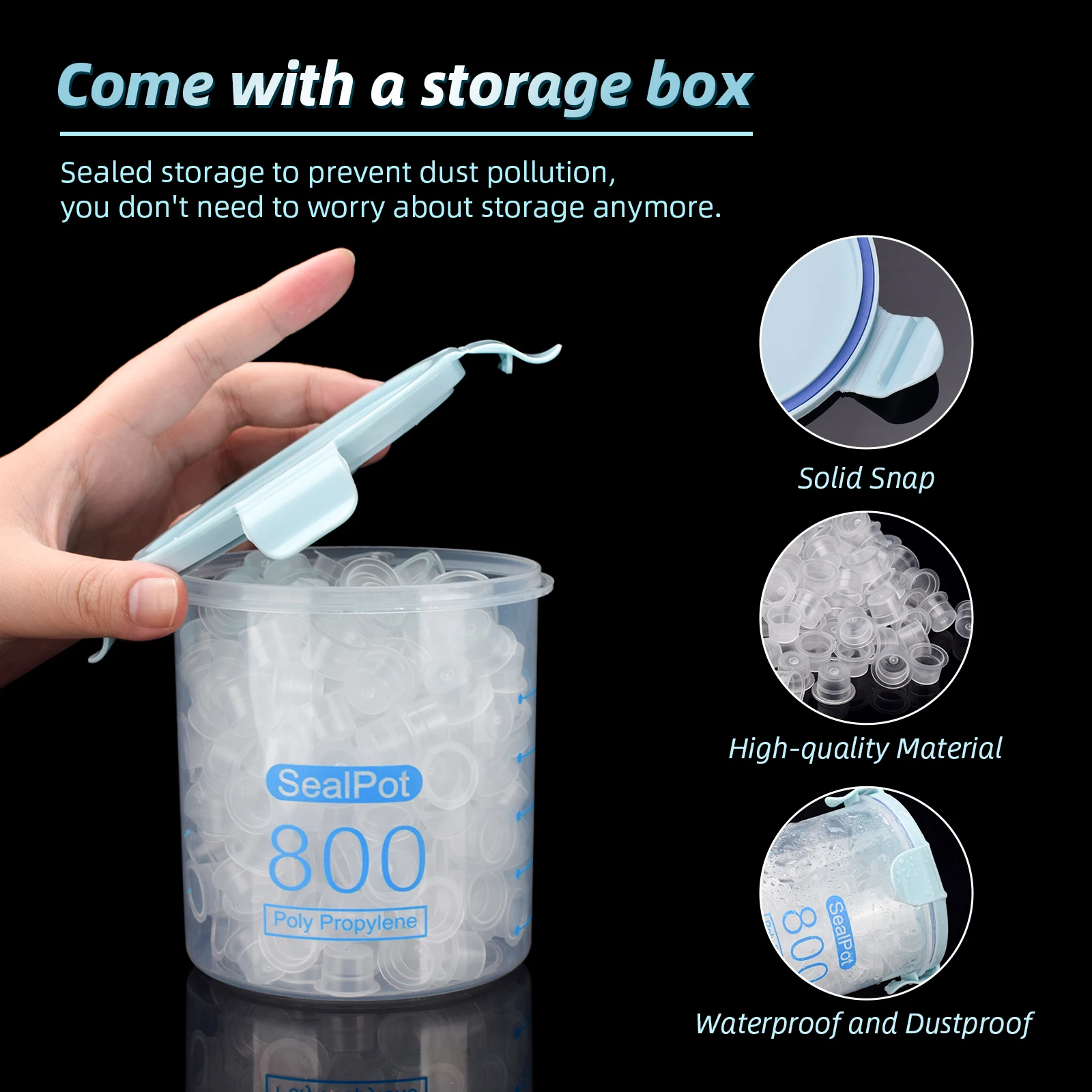 600 шт. колпачки для татуировки с чернилами перманентный макияж контейнером на 800