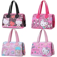 kawaii sanrios tote bag hellokittys littletwinstars cartoon cute cosmetic bag anime portable waterproof storage bag girl gift