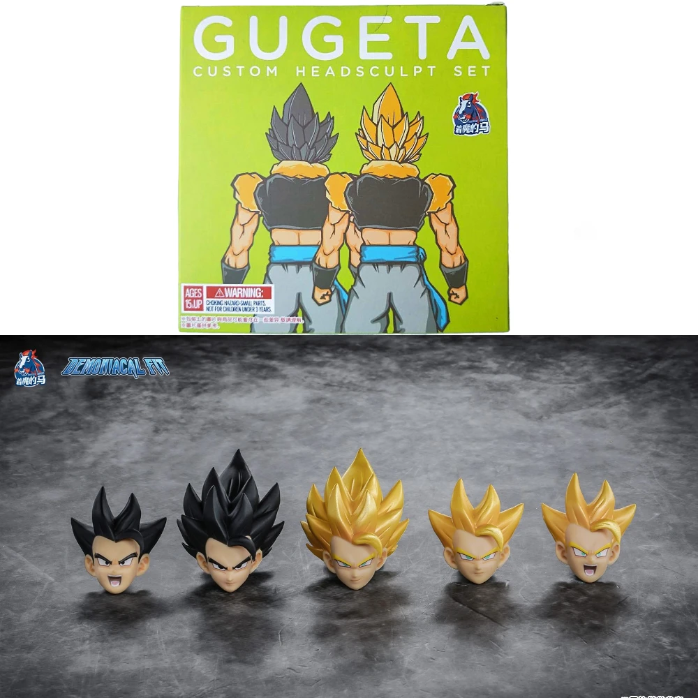 2022 IN STOCK Dragon Ball Demoniacal Fit SSJ SHF Gogeta Gugeta Head Sculpture Without Figure Toy Model