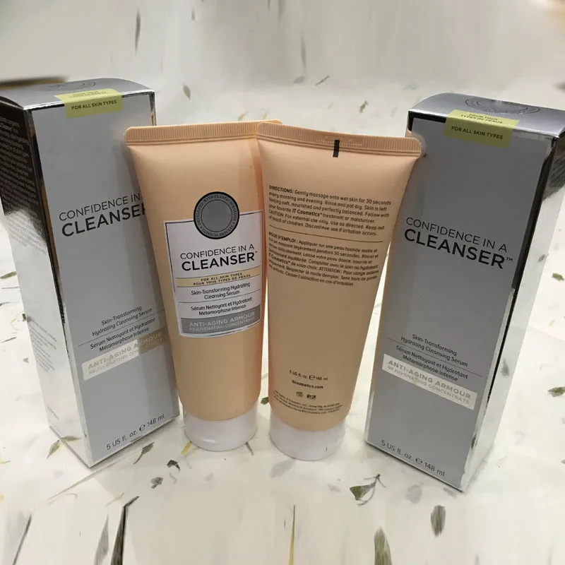 6PCS/LOT  Facial Cleanser Confidence In A Cleanser Skin-Transforming Hydrating Antiaging Cleansing Serum 148ml Face Wash