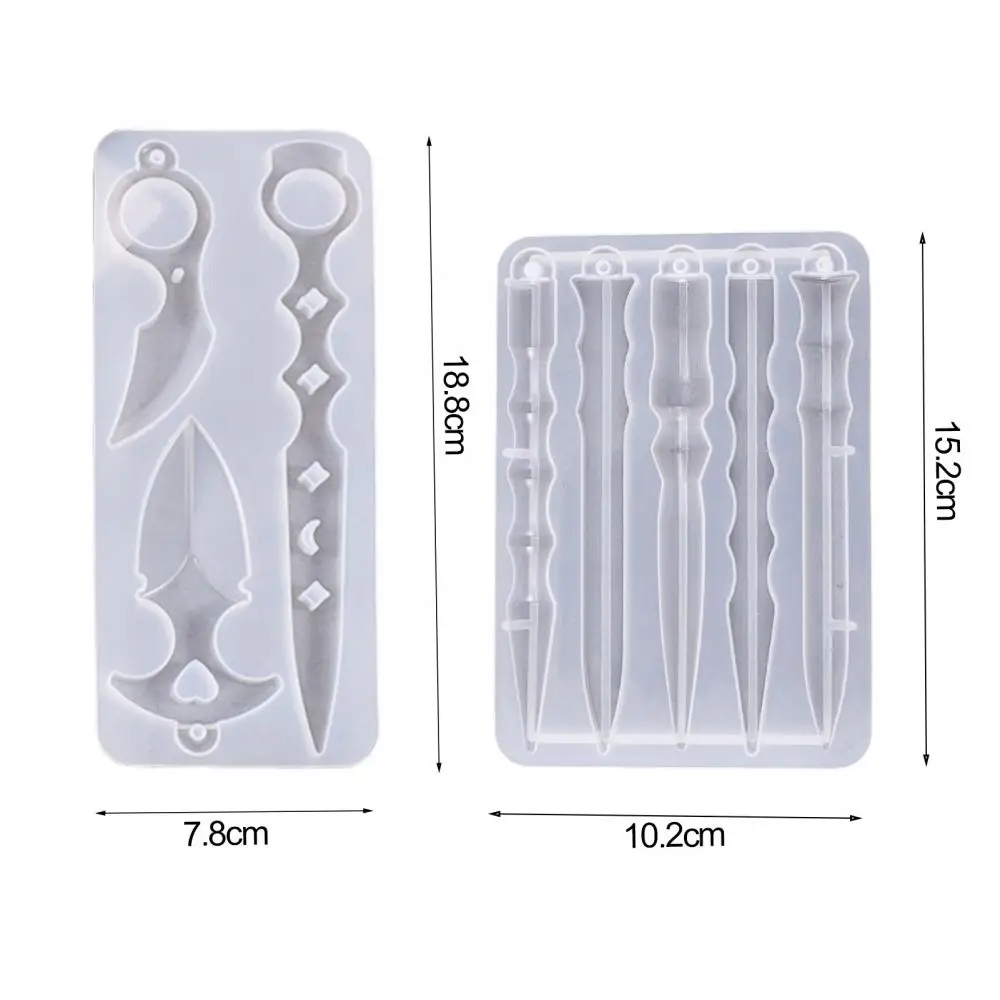 Форма для смолы форма рукоделия силиконовая эпоксидная самообороны брелка литье