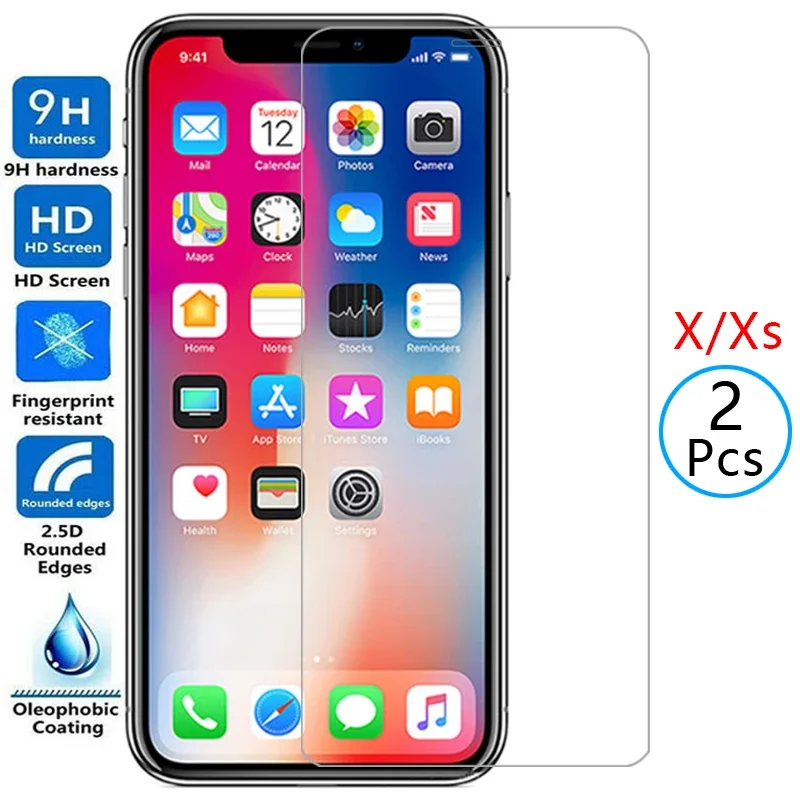 Защитное закаленное стекло для iphone xs x s Защита экрана sx 10 iphonex iphonexs защитная