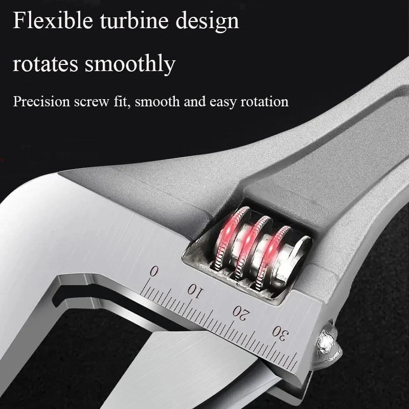 1 шт. 6-дюймовый регулируемый гаечный ключ с большим отверстием ключ-обезьяна