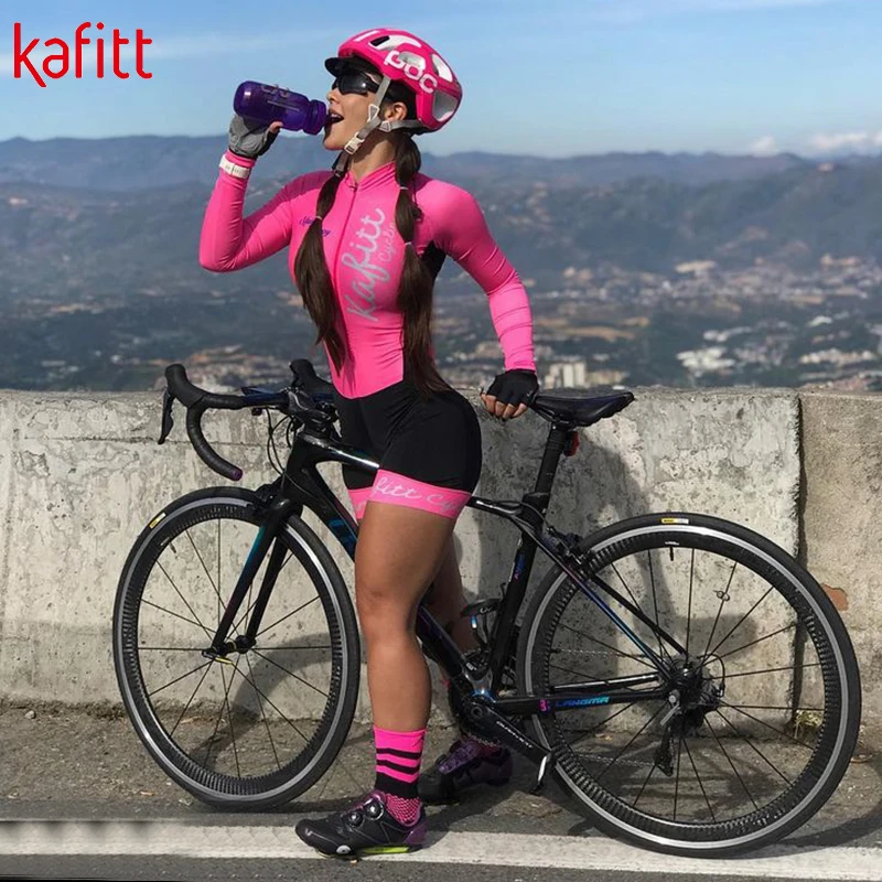 

2021 New Kafitt Women's Professional Triathlon, Cycling Bodysuit, Roupa De Ciclismo Feminino, One-piece Women's Jumpsuit, Sweat