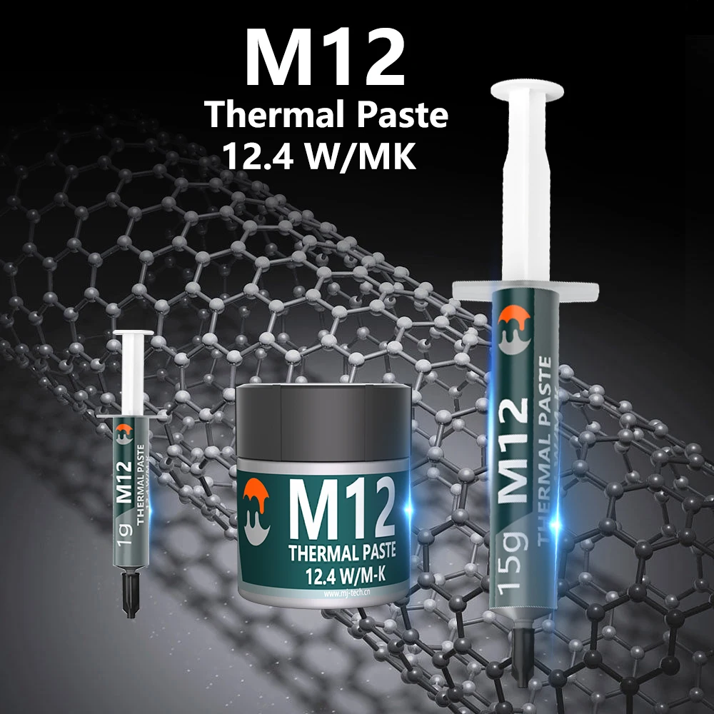 Фото MJ-TECH термопаста 12,4 Вт 14,8 Вт эффективная термопроводящая смазка для кулера процессора/вентилятора/графического процессора/PS5/ноутбука/игрового ПК №4