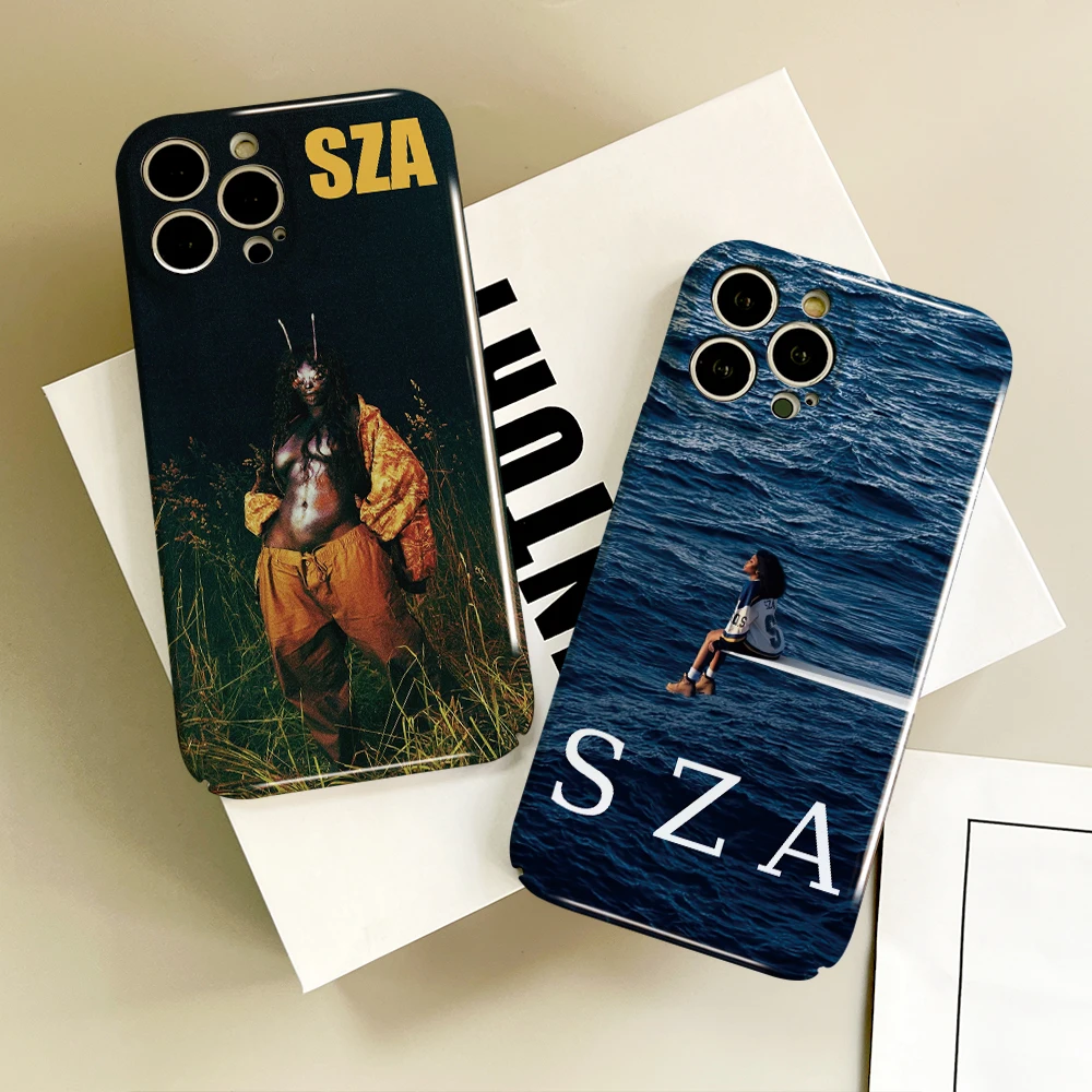 Чехол для телефона Pop Singer SZA iPhone 16 15 14 13 12 11 Plus Pro Max Mini глянцевый HD твердый чехол
