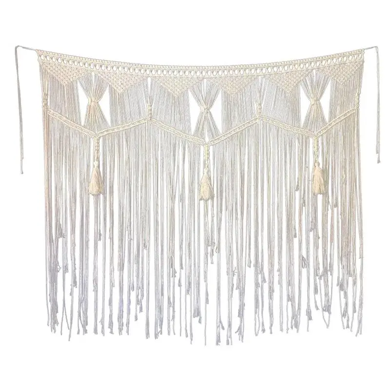

Макраме на стену, плетеный вручную, в богемном стиле, искусство на стену, шикарное богемное украшение для дома, спальни, гостиной