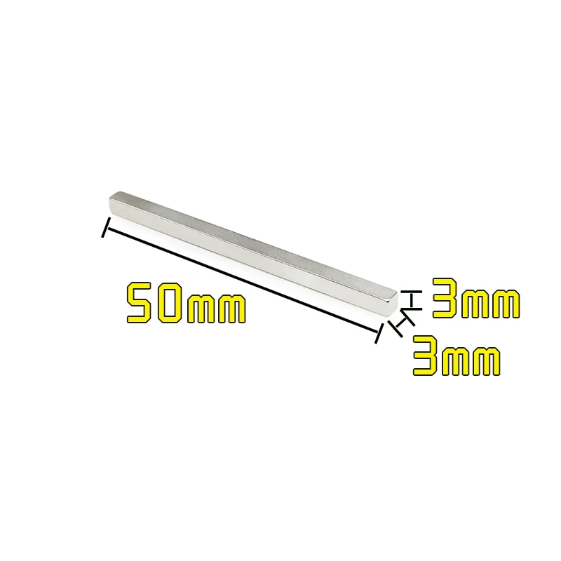 

5/10/20/50/100PCS 50x3x3 Block Sheet Magnet Strong N35 Quadrate Rare Earth Neodymium Magnets 50*3*3 Permanent Magnet 50x3x3mm