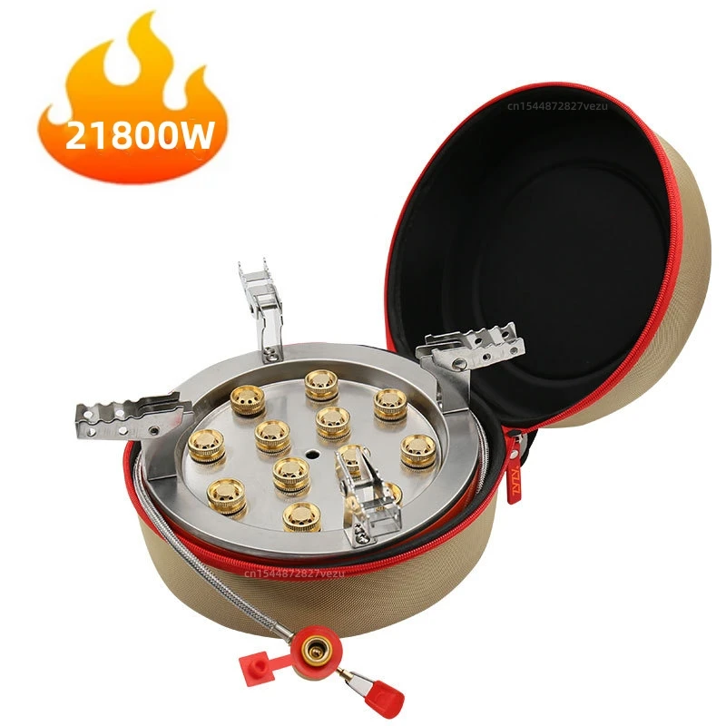 Туристическая газовая горелка 12 ядер 21800 Вт высокая мощность