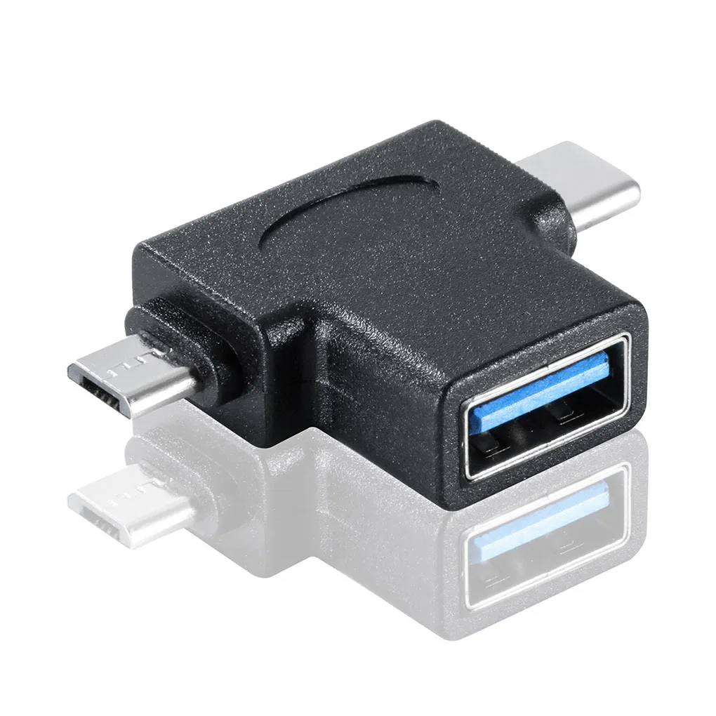 

Адаптер OTG 2-в-1 с Micro USB Type C на USB 3,0 Type-C адаптер для Samsung Macbook USB C OTG адаптер преобразователь