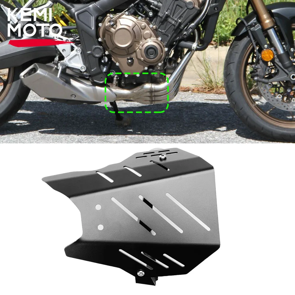

For HONDA CB650R 2019 2020 2021 Exhaust Link Pipe Heat Shield Cover Guard Anti-Scalding Shell Protector Motorcycle Accessories