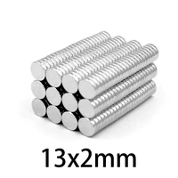 5102050100 pcs 132 round neodymium magnets 13mmx2mm sheet strong cylinder rare earth powerful magnetic magnet disc 13x2 mm